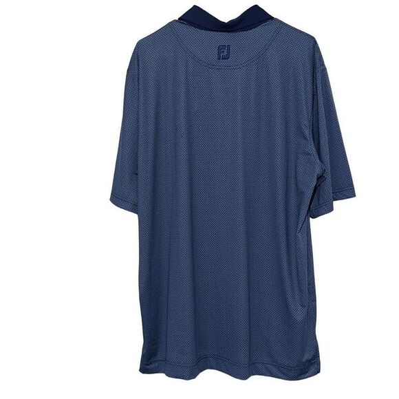 Men's FootJoy Size Large Blue Stripe Golf Polo - Picture 3 of 5